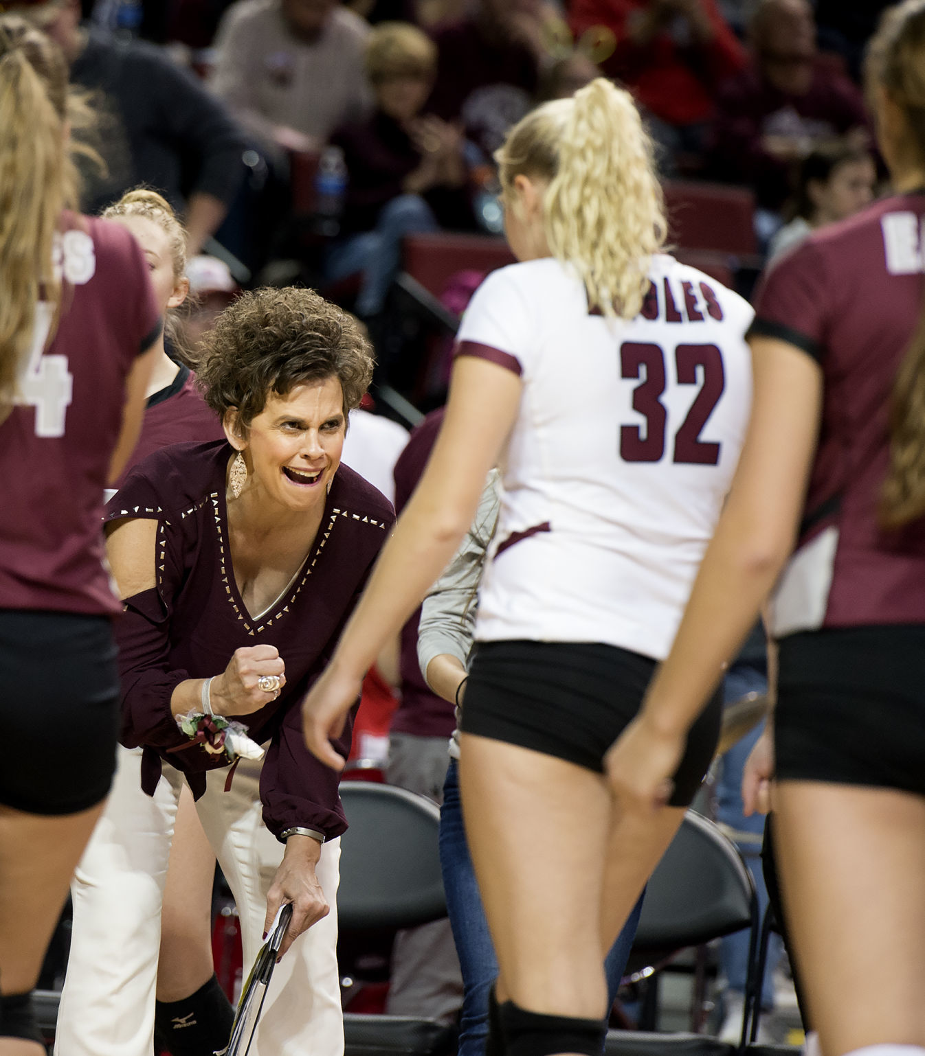 D-2 state volleyball, BDS vs. Wynot, 11.8